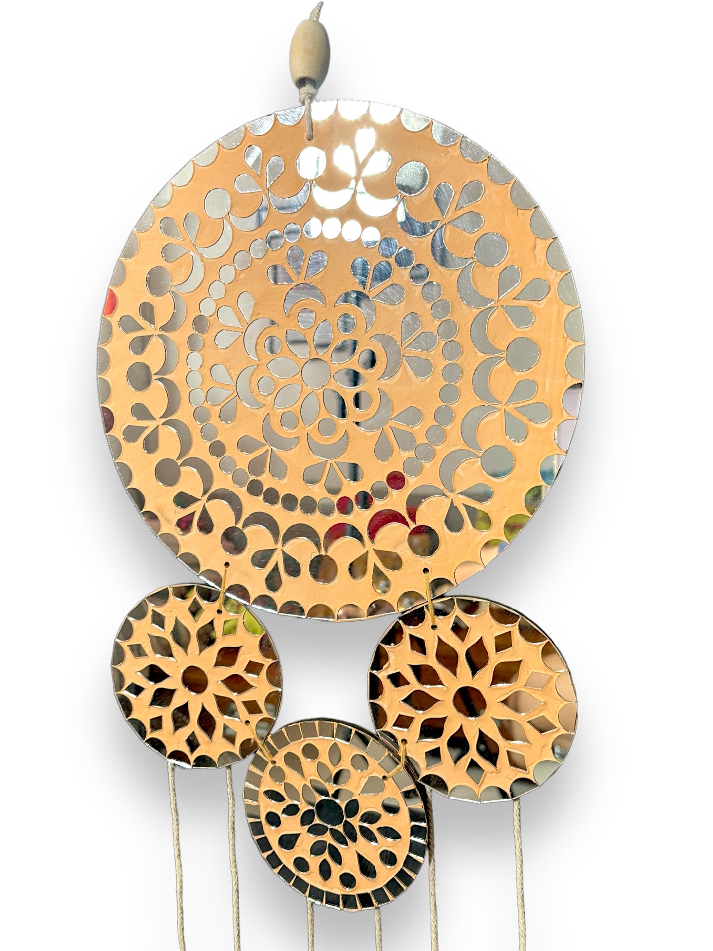 Peach dreamcatcher wall hanging